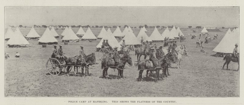 Camp de police à Mafeking - English Photographer