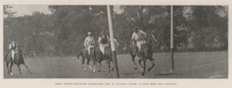 Match de polo entre Ranelagh et une équipe de cavalerie, un but pour la cavalerie - English Photographer