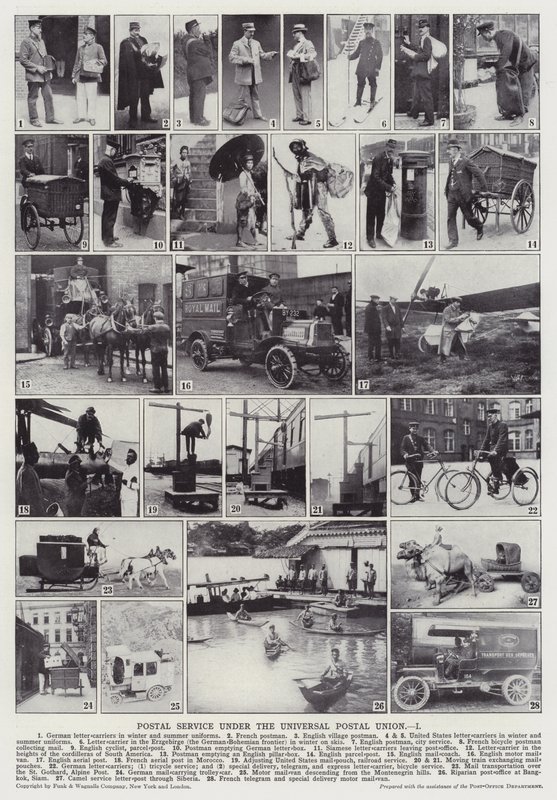Service postal sous l