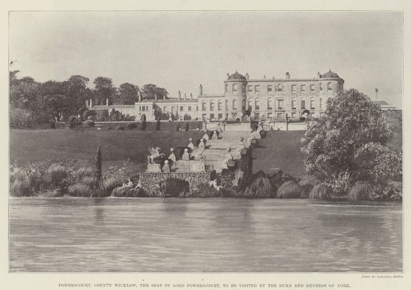 Powerscourt, comté de Wicklow, résidence de Lord Powerscourt, à visiter par le duc et la duchesse d