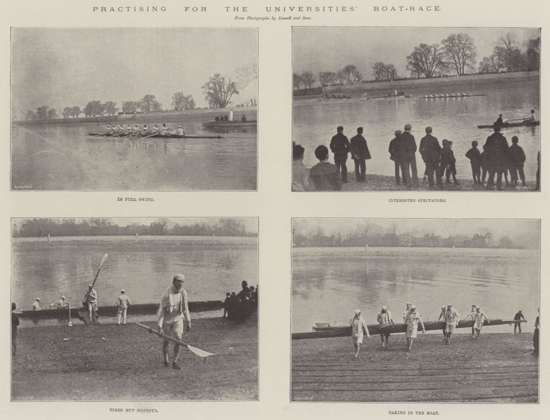 Entraînement pour la course de bateaux des universités - English Photographer