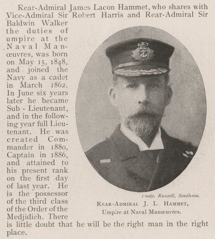 Contre-amiral J L Hammet, arbitre aux manœuvres navales - English Photographer