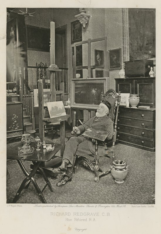 Richard Redgrave dans son studio de Hyde Park Gate - English Photographer