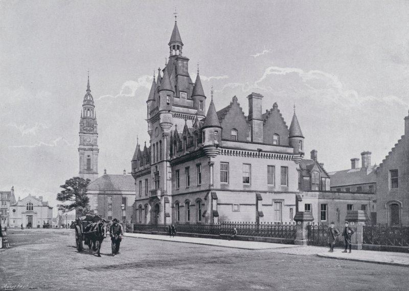 Écosse : Greenock, le Palais de Justice (photo n/b) - English Photographer