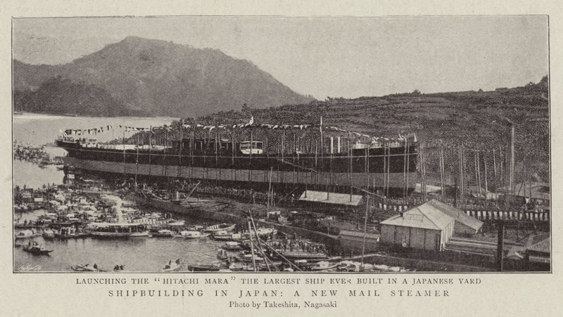 Construction navale au Japon, un nouveau paquebot postal - English Photographer