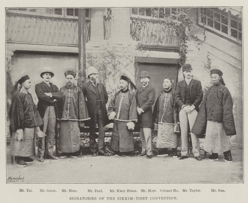 Signataires de la Convention Sikkim-Tibet - English Photographer