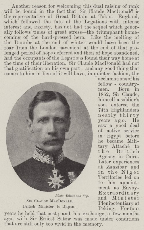 Sir Claude MacDonald, Ministre britannique au Japon - English Photographer