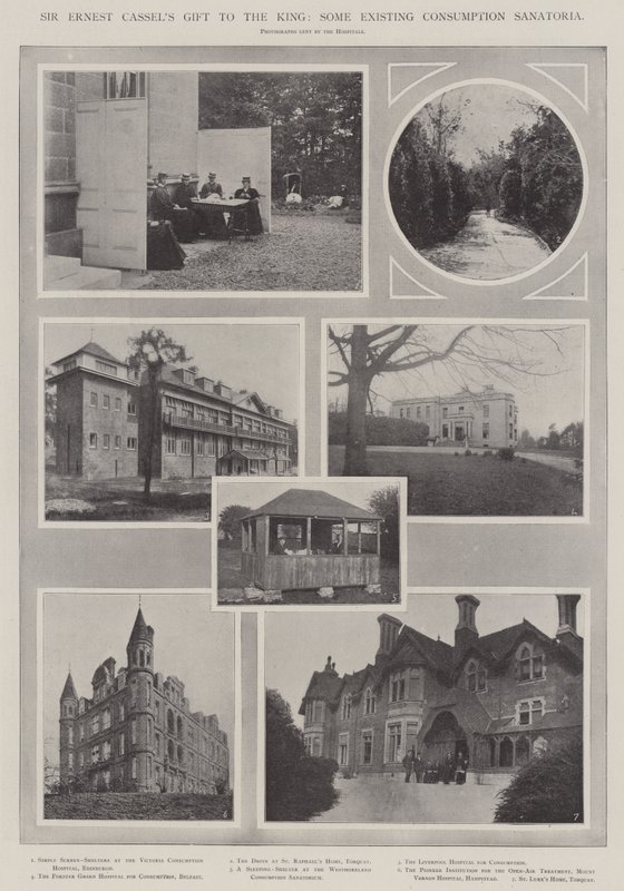 Le don de Sir Ernest Cassel au roi, quelques sanatoriums existants pour la tuberculose - English Photographer