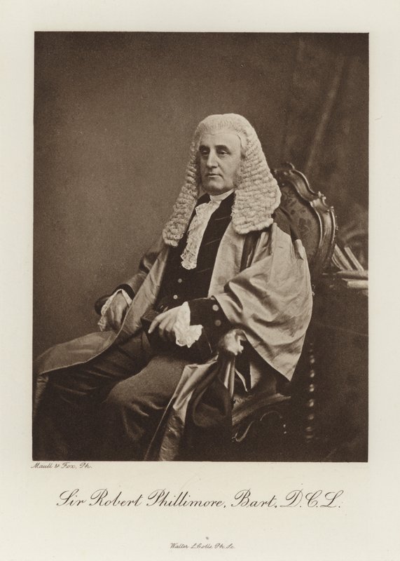 Sir Robert Phillimore, Baronet, DCL (photo n/b) - English Photographer