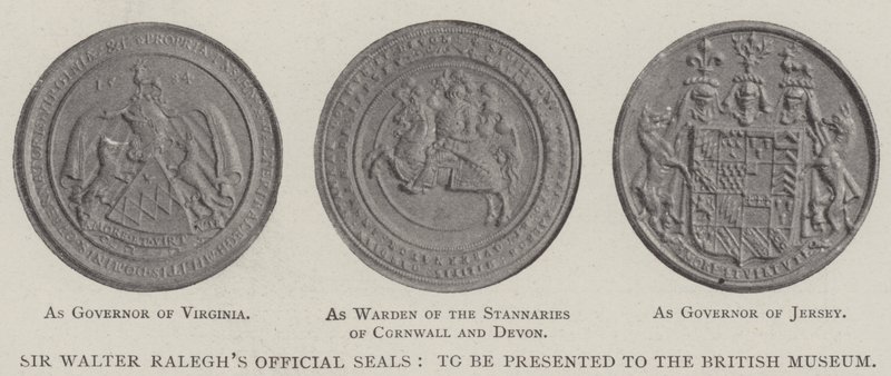 Les sceaux officiels de Sir Walter Ralegh, à présenter au British Museum - English Photographer