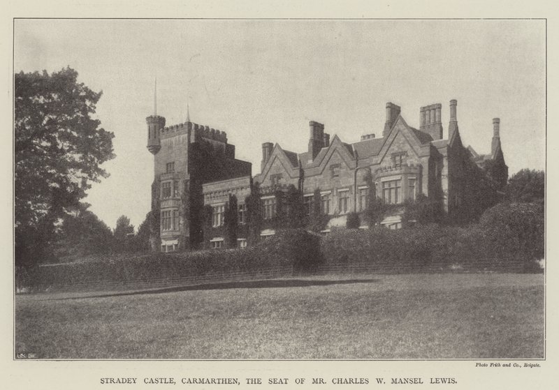 Château de Stradey, Carmarthen, résidence de M. Charles W Mansel Lewis - English Photographer