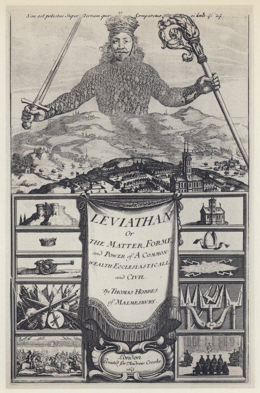 T Hobbes, Léviathan, A Crooke 1651 - English Photographer