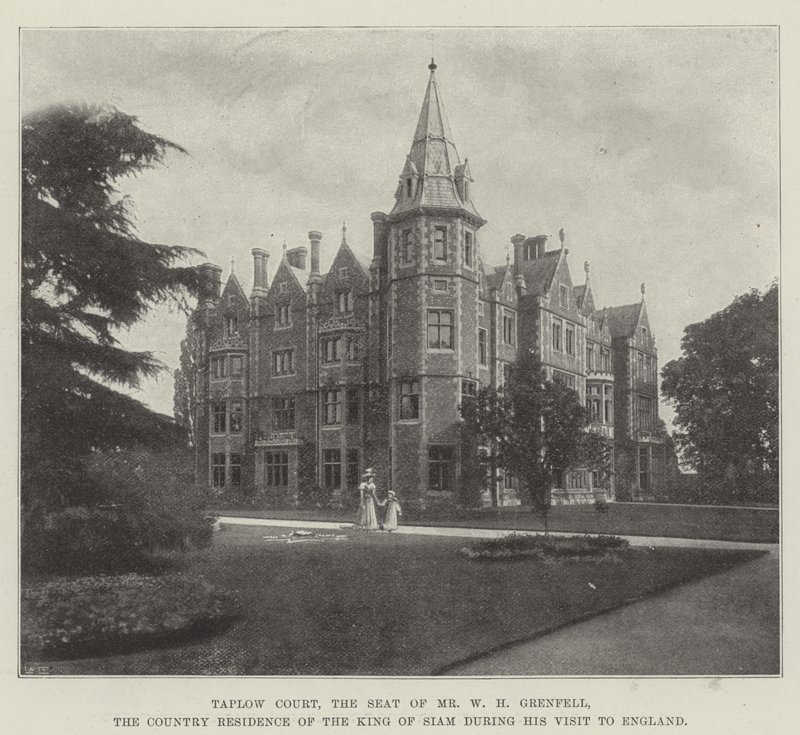 Taplow Court, résidence de M. W H Grenfell, résidence de campagne du roi de Siam lors de sa visite en Angleterre - English Photographer
