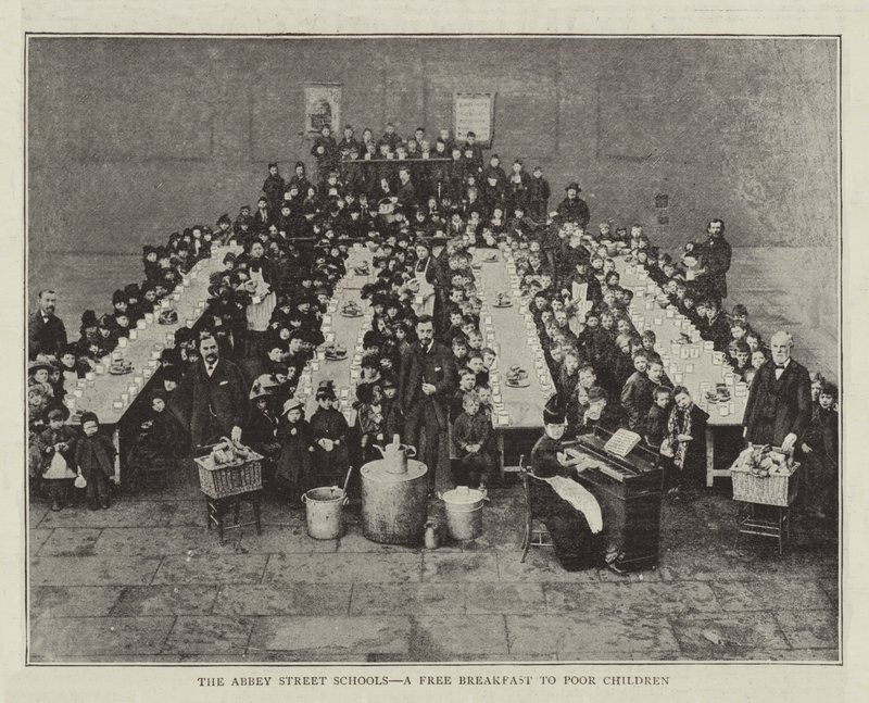 Les écoles de Abbey Street, un petit-déjeuner gratuit pour les enfants pauvres - English Photographer