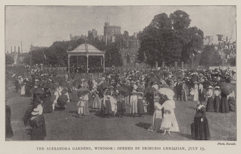 Les jardins Alexandra, Windsor, ouverts par la princesse Christian, 15 juillet - English Photographer
