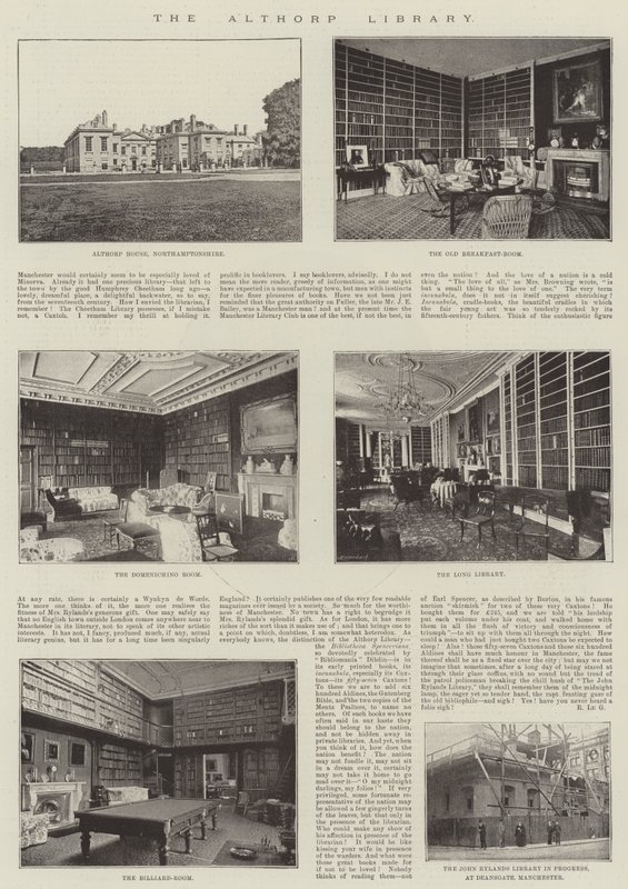 La bibliothèque Althorp - English Photographer