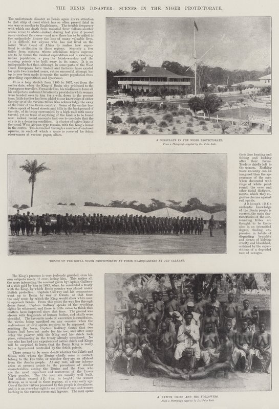 Le désastre de Bénin, scènes dans le protectorat du Niger - English Photographer