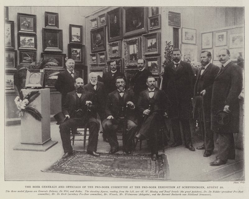 Les généraux boers et les officiels du comité pro-boer à l