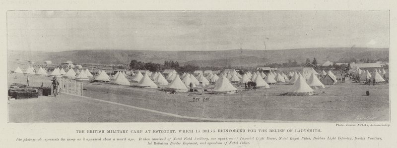 Le camp militaire britannique à Estcourt, renforcé pour le secours de Ladysmith - English Photographer