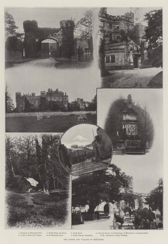 Le château et le village de Hawarden - English Photographer