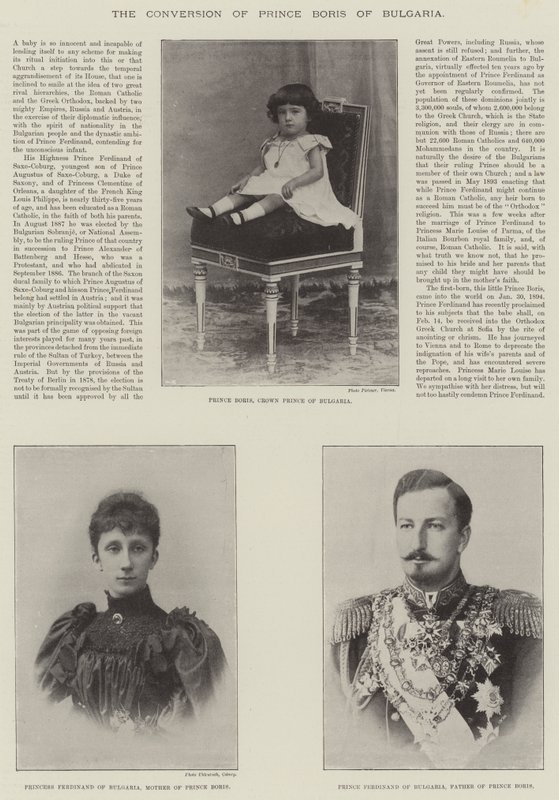 La conversion du prince Boris de Bulgarie - English Photographer