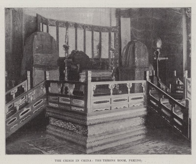 La crise en Chine, la salle du trône, Pékin - English Photographer