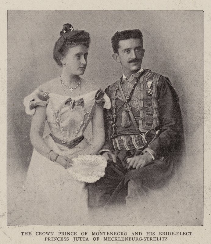 Le prince héritier du Monténégro et sa fiancée la princesse Jutta de Mecklembourg-Strelitz - English Photographer