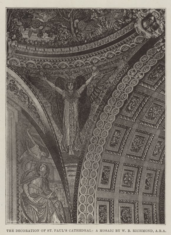La décoration de la cathédrale Saint-Paul, une mosaïque de W B Richmond, ARA - English Photographer