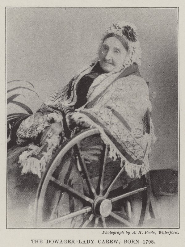 La douairière Lady Carew, née en 1798 - English Photographer