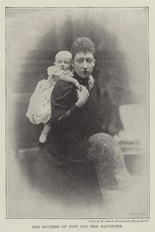 La duchesse de Fife et sa fille - English Photographer