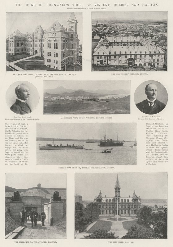 La tournée du duc de Cornouailles, Saint-Vincent, Québec et Halifax - English Photographer