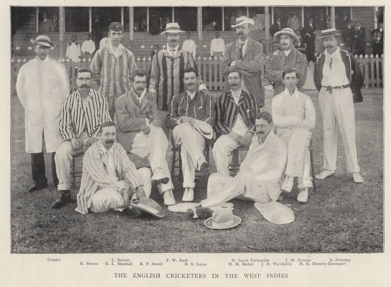 Les joueurs de cricket anglais aux Antilles, 1895 - English Photographer