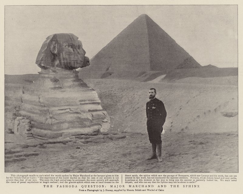 La question de Fachoda, le Major Marchand et le Sphinx - English Photographer