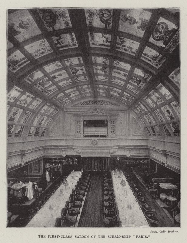 Le salon de première classe du paquebot Paris - English Photographer