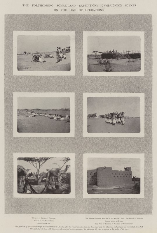 La prochaine expédition en Somalie, scènes de campagne sur la ligne des opérations - English Photographer