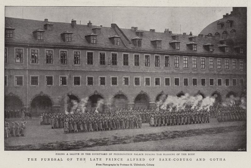 Les funérailles du feu prince Alfred de Saxe-Cobourg et Gotha - English Photographer