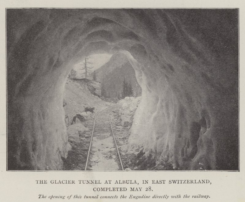 Le tunnel du glacier à Albula, en Suisse orientale, achevé le 28 mai - English Photographer