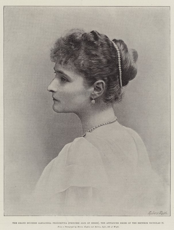 La Grande-Duchesse Alexandra Feodorovna (Princesse Alix de Hesse), la fiancée de l