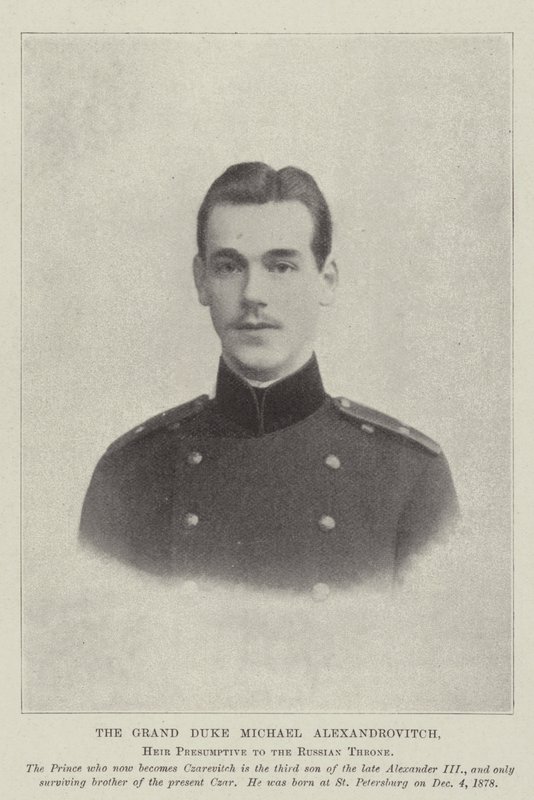 Le grand-duc Michel Alexandrovitch, héritier présomptif du trône russe - English Photographer