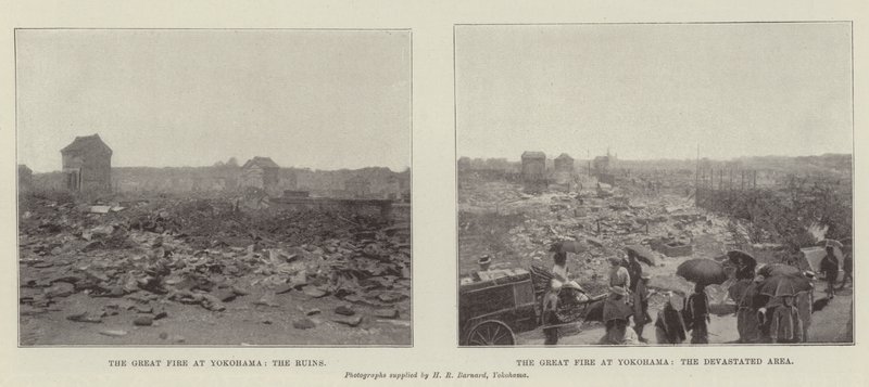 Le grand incendie de Yokohama - English Photographer