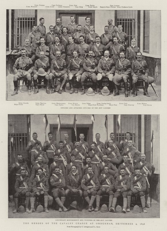 Les héros de la charge de cavalerie à Omdurman, 2 septembre 1898 - English Photographer