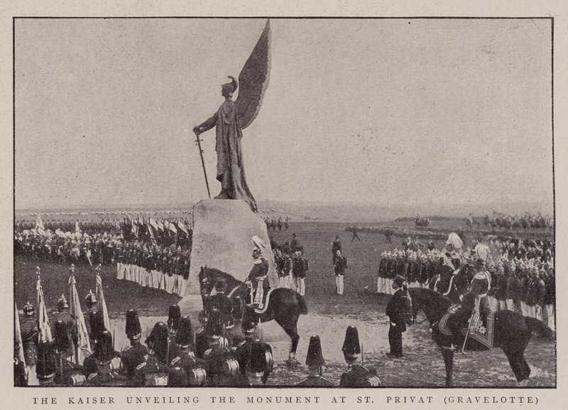 Le Kaiser dévoilant le monument à St Privat, Gravelotte - English Photographer