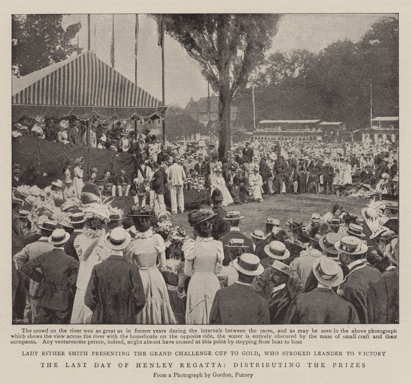 Le dernier jour de la régate de Henley, distribution des prix - English Photographer