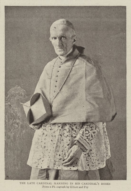 Le défunt Cardinal Manning en robes de cardinal - English Photographer