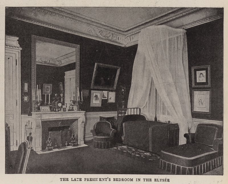 La chambre du défunt président à l