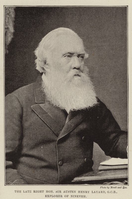 Feu le très honorable Sir Austen Henry Layard, GCB, explorateur de Ninive - English Photographer