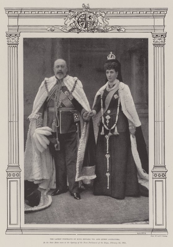 Le dernier portrait du roi Édouard VII et de la reine Alexandra - English Photographer