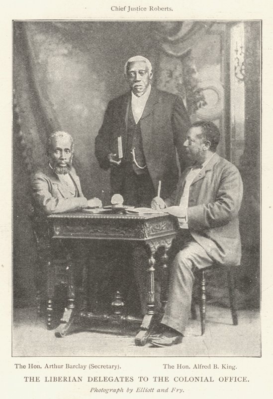 Les délégués libériens au Colonial Office - English Photographer