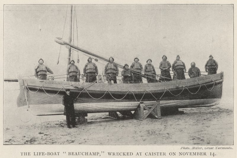 Le bateau de sauvetage Beauchamp, échoué à Caister le 14 novembre - English Photographer