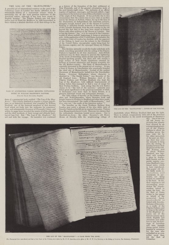 Le journal de bord du Mayflower - English Photographer